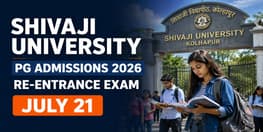 Shivaji University Kolhapur PG Second Re Entrance Exam 2026 on July 21